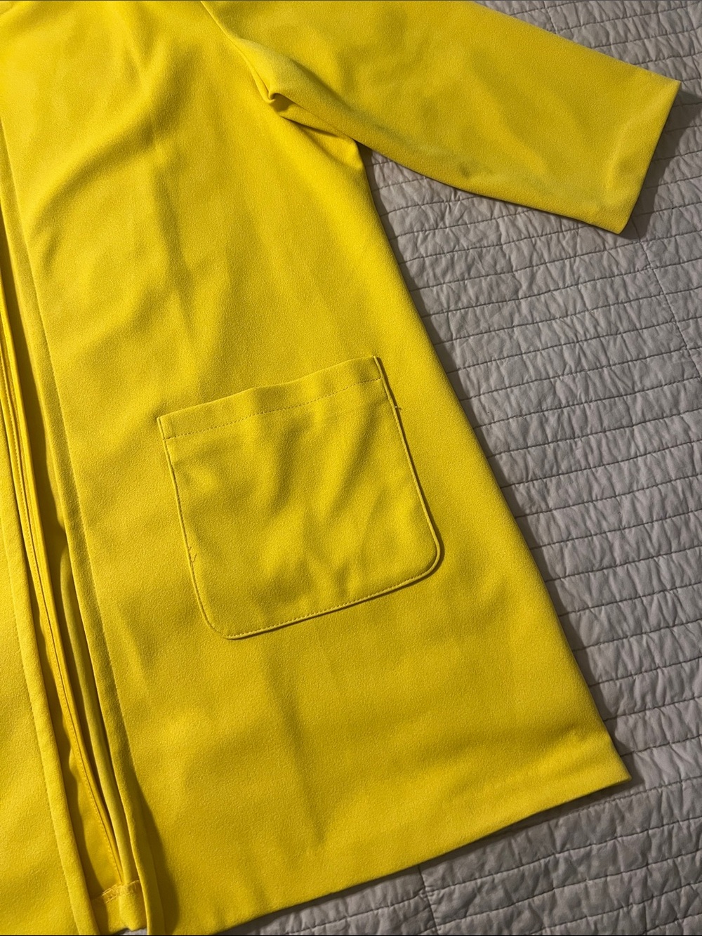 NY&C Women's Bright Mustard Open-Front Blazer Jacket - Picture 13 of 14